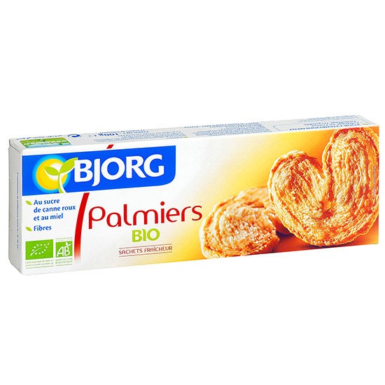 Bjorg Μπισκότα Palmiers 100gr