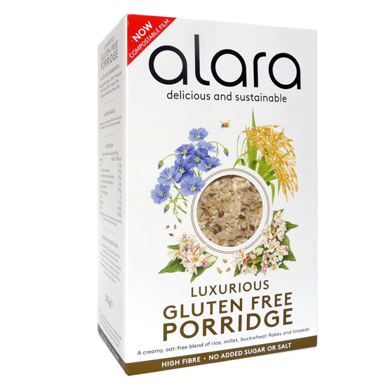 Alara Porridge ΄Luxurious’ (χωρίς βρώμη) Χωρίς Γλουτένη 500gr