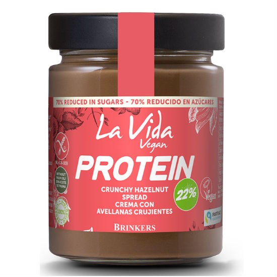 Brinkers La Vida Vegan Protein Επάλειμμα Φουντούκι Crunchy & Κακάο 270gr