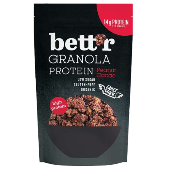Bett’r Γκρανόλα Πρωτεΐνης με Φυστίκια & Κακάο Χωρίς Γλουτένη 300g